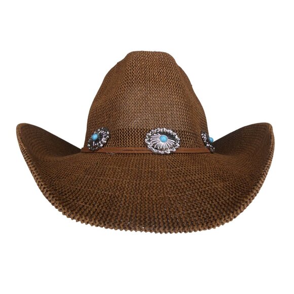 Steve‎ Madden Women\'s Brown H-Bailey Bolo Trim Western Hat main image 4
